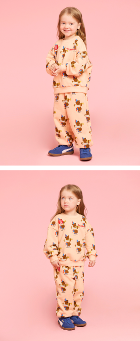 BEBE DE PINO All over accordion sweatpants
