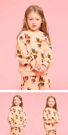 BEBE DE PINO All over accordion sweatshirt