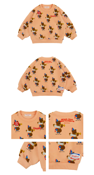BEBE DE PINO All over accordion sweatshirt