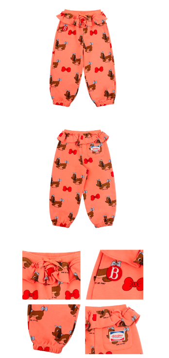 BEBE DE PINO All over grand dachund frill sweatpants