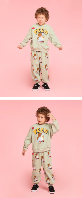 BEBE DE PINO All over teen friends sweatpants