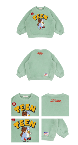 BEBE DE PINO Teen friends loose fit sweatshirts
