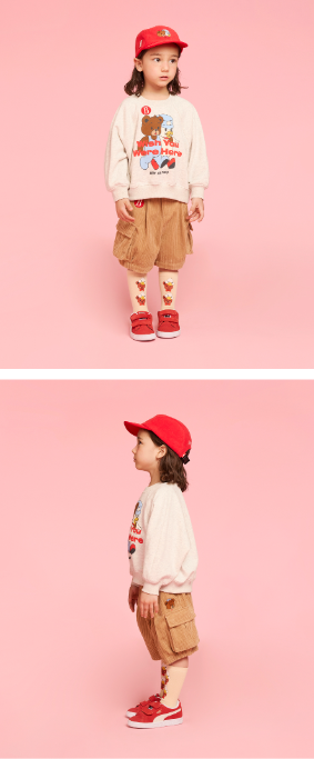 BEBE DE PINO Teen friends raglan loose fit sweatshirt
