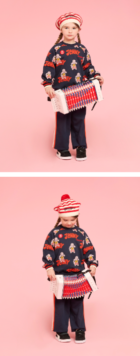 BEBE DE PINO All over jenny yoko point sweatshirts