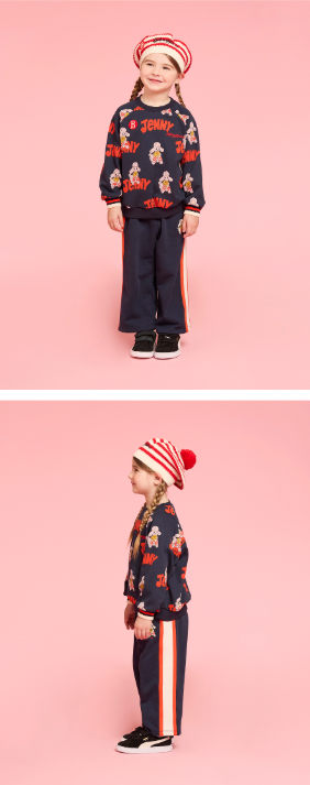 BEBE DE PINO All over jenny yoko point sweatshirts
