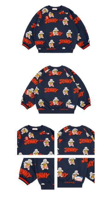 BEBE DE PINO All over jenny yoko point sweatshirts