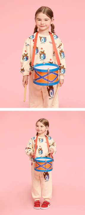 BEBE DE PINO All over drummer sweatshirts