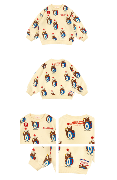 BEBE DE PINO All over drummer sweatshirts