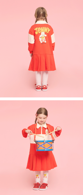 BEBE DE PINO Jenny color block collar dress