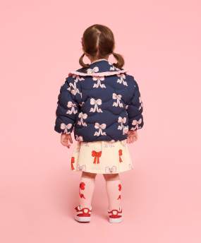 BEBE DE PINO All over puff ribbon baby frill collar jacket