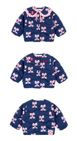 BEBE DE PINO All over puff ribbon baby frill collar jacket
