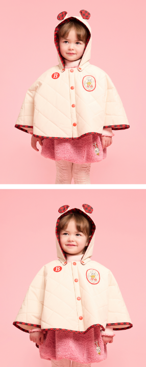 BEBE DE PINO Jenny baby quilted cape