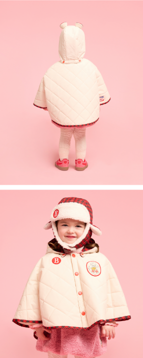 BEBE DE PINO Jenny baby quilted cape