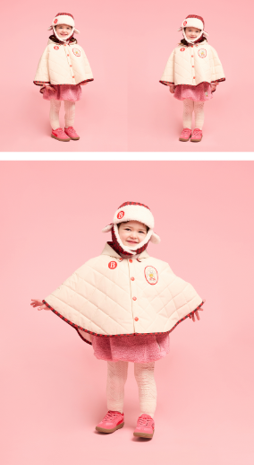 BEBE DE PINO Jenny baby quilted cape