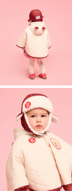 BEBE DE PINO Jenny baby quilted cape