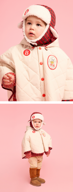 BEBE DE PINO Jenny baby quilted cape