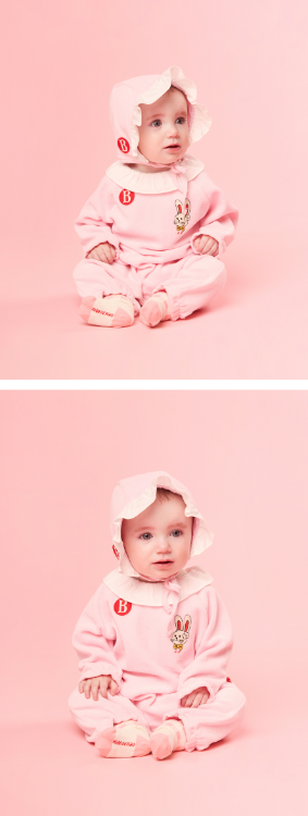 BEBE DE PINO Ribbon bunny newborn velour overall set