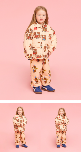 BEBE DE PINO All over good luck padding jacket