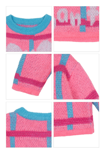 BEBEBEBE WINTER Check ribbon knit