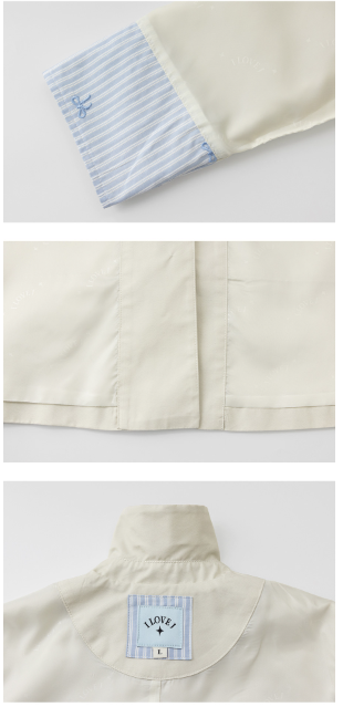 I LOVE J Ribbon trench coat