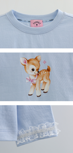 I LOVE J Poun lace single top