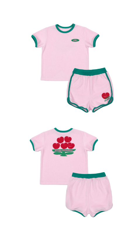 BEBEBEBE apple flower towel set