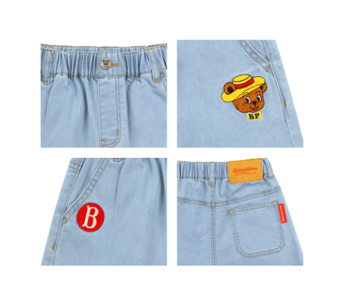 BEBE DE PINO Pony boy denim short pants