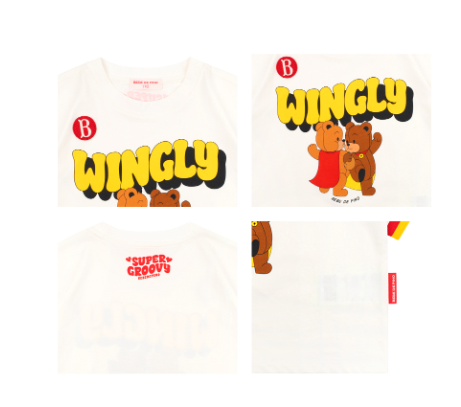 BEBE DE PINO Wiggly Bear Yokko Point T-shirt
