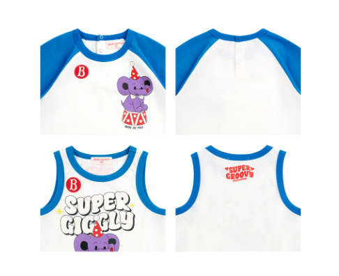 BEBE DE PINO Baby Giggle Elephant Loungewear Set