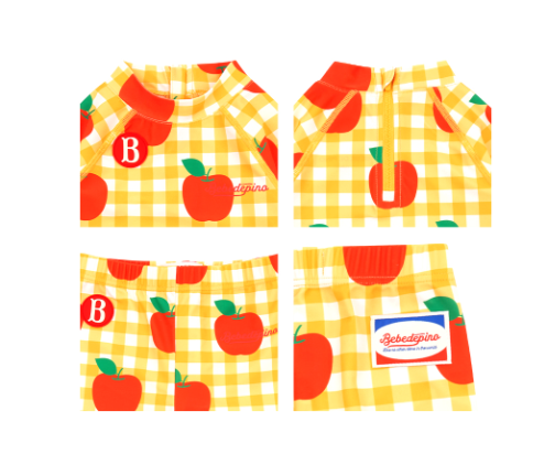 BEBE DE PINO All over apple swimwear set