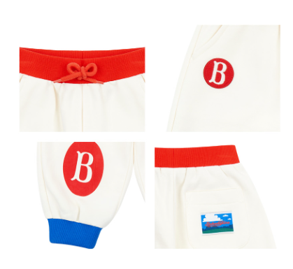 BEBE DE PINO Bebedepino baby color block sweatpants