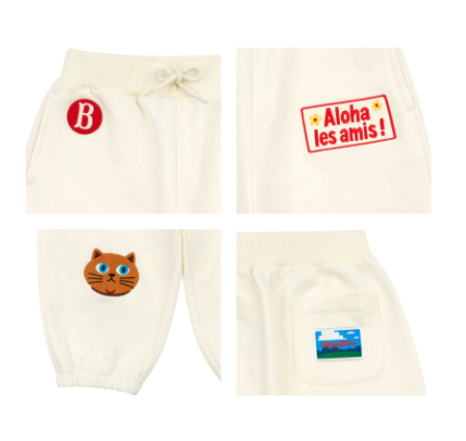 BEBE DE PINO Aloha cat baby sweatpants