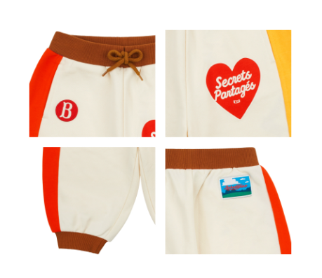 BEBE DE PINO Parisien baby color block sweatpants