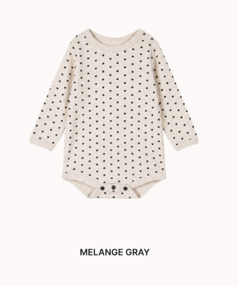 RAWUMBER Heart kong baby suit
