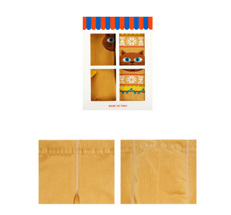 BEBE DE PINO Aloha cat baby tights and socks set