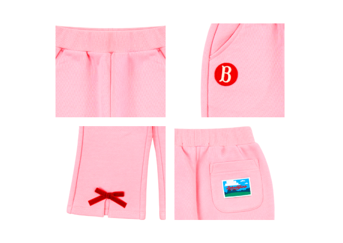 BEBE DE PINO Ribbon baby sweatpants