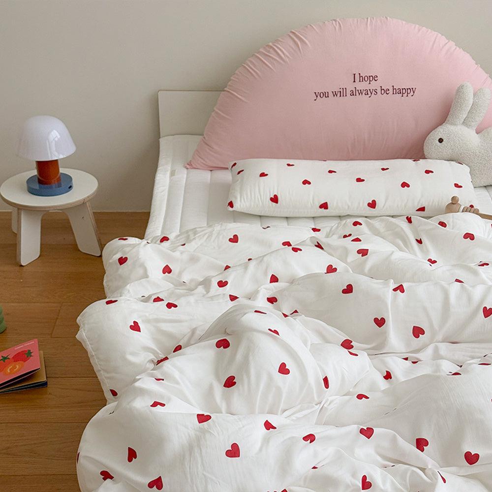 ALL4HOME Super Single Heart Heart Comforter Set