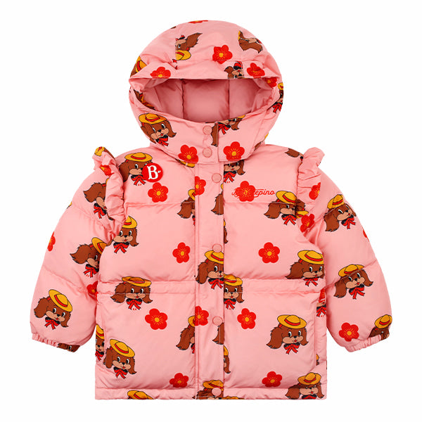 BEBE DE PINO All over rachel ruffle padding jumper