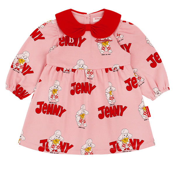 BEBE DE PINO All over jenny baby ribbon collar dress