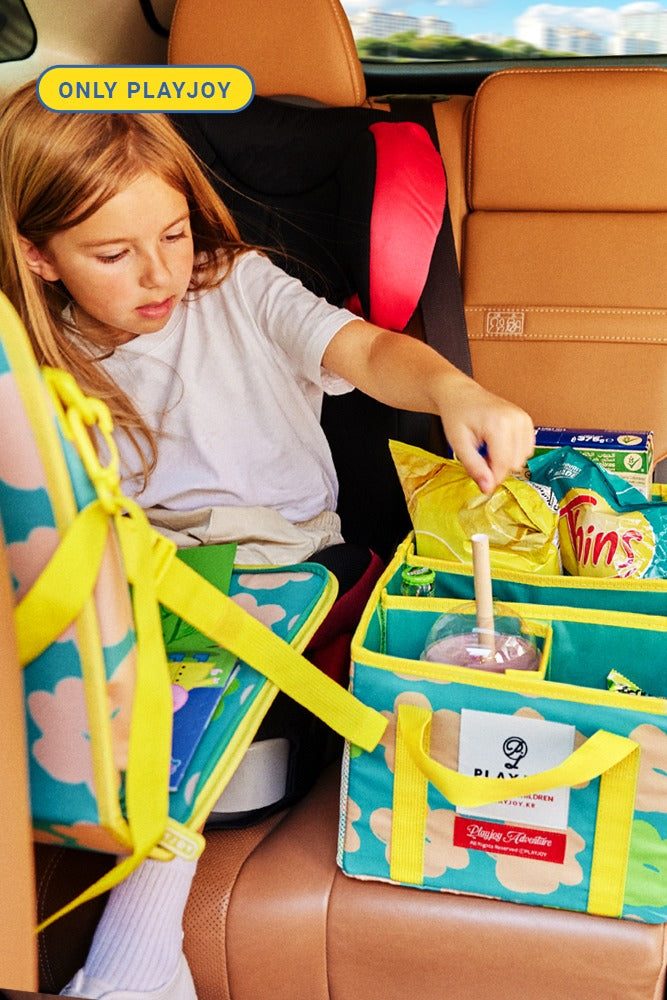 PLAY JOY Travel Folding Basket (Flower Green)