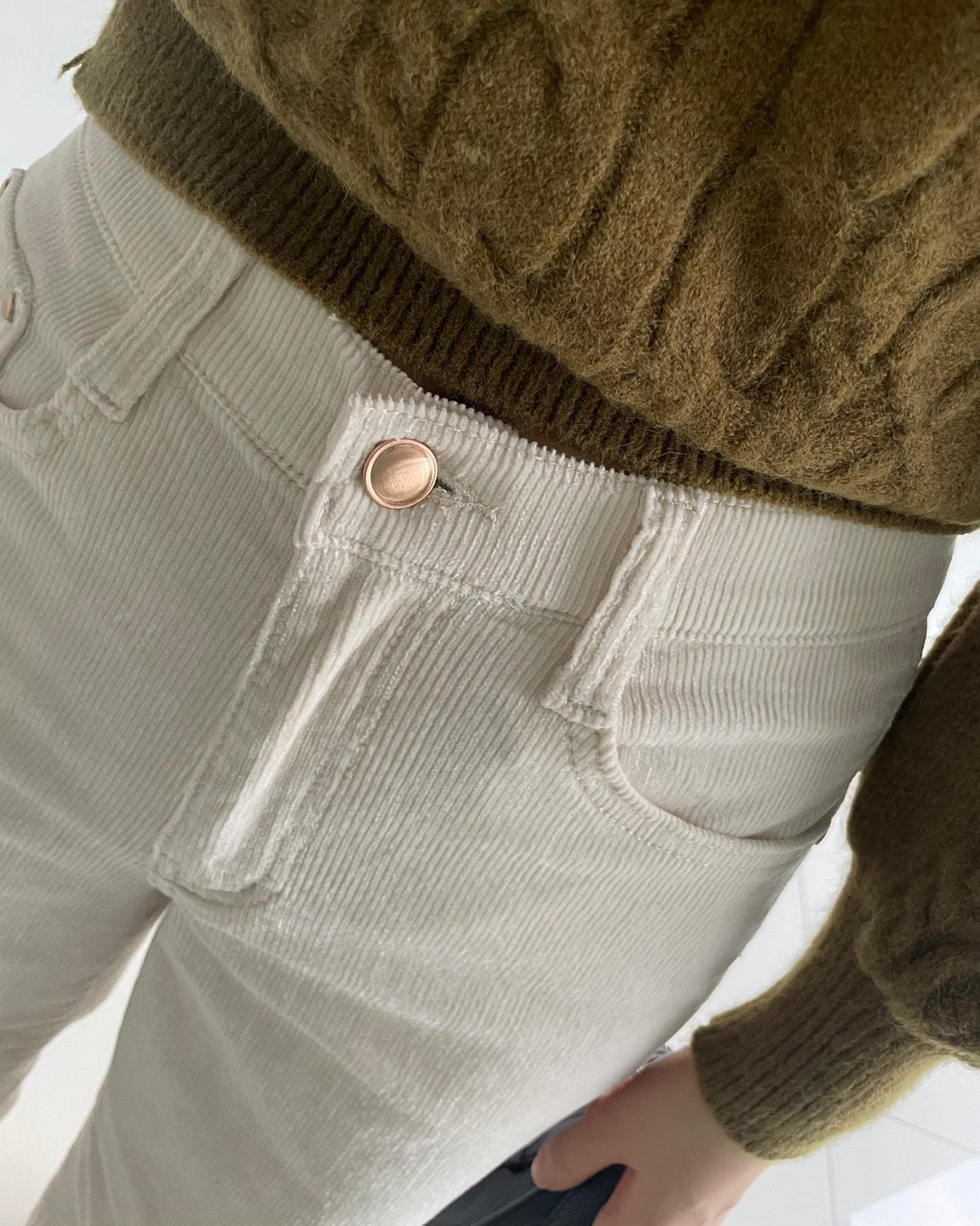 MOMS WEAR HOWLUK Tencel corduroy wide pants