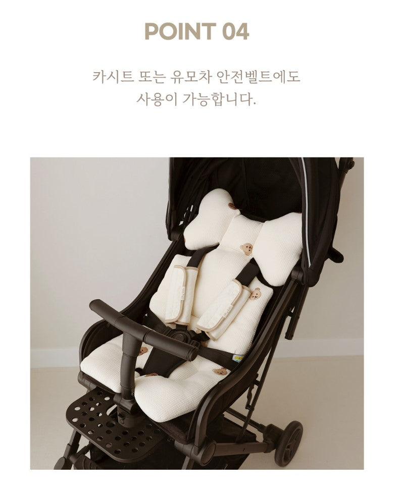 Chezbebe 100% Organic Cotton Baby Carrier Pad and Strap Set