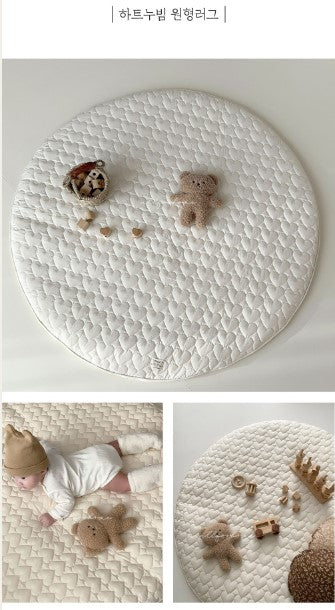 Heart Quilted Play Mat