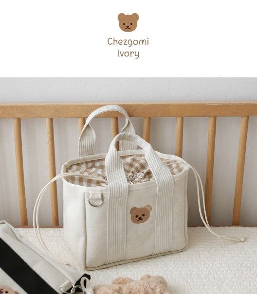 CHEZBEBE Check String Tote Bag