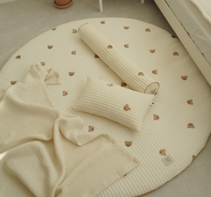 Chezgomi(Bear) 100% Quilted Long Cushion