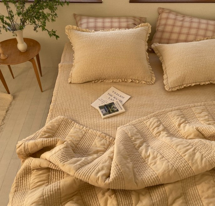 ALL4HOME Adult Pudding Ruffle Blanket