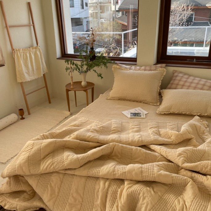 ALL4HOME Adult Pudding Ruffle Blanket