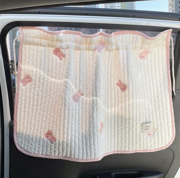 Chezbbit(Rabbit) 100% Quilted Car Sunshade