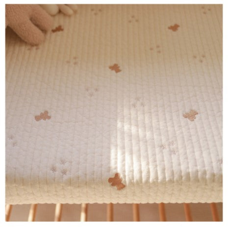 Star and Bear Embroidery Quilted Pad