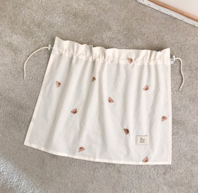CHEZBEBE 100% Cotton Chezgomi(Bear) Car Sunshade